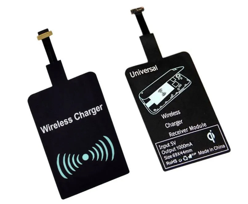 Wireless charger receiver for Type-C Android iPhone 5V 1000mA in black