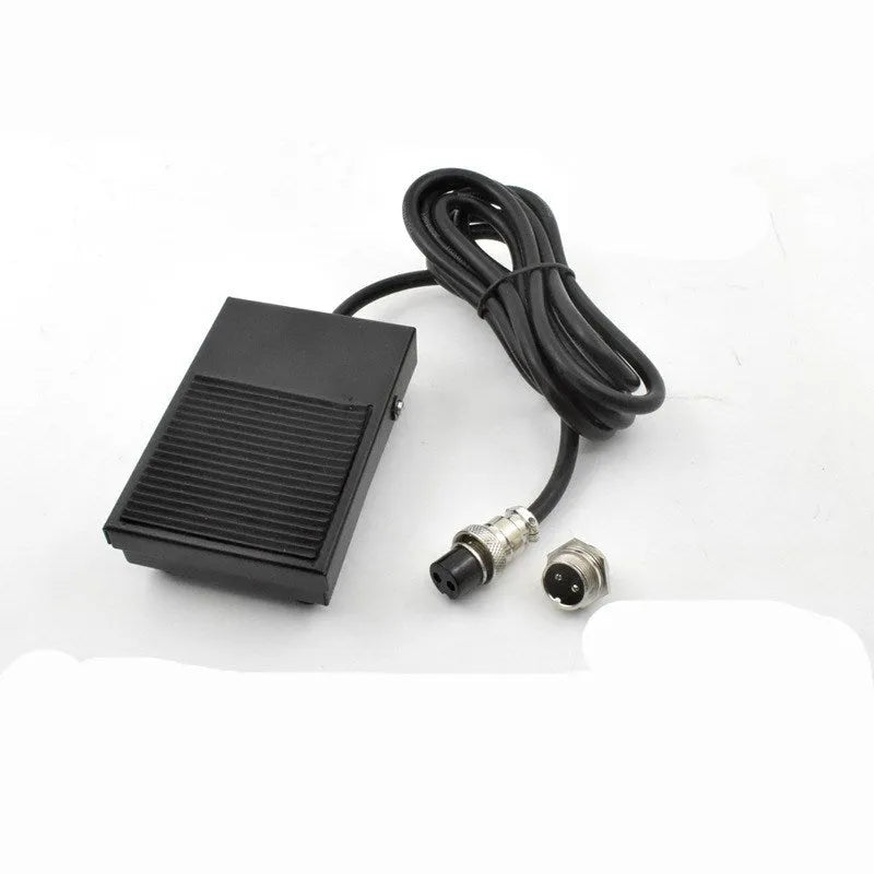 Metal welding foot switch pedal with 1.8 metre cable and 2-pin connector for laser welding machines