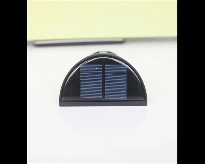 Solar wall lamp with 6 LED lights in IP65 waterproof housing for outdoor garden and courtyard illumination
