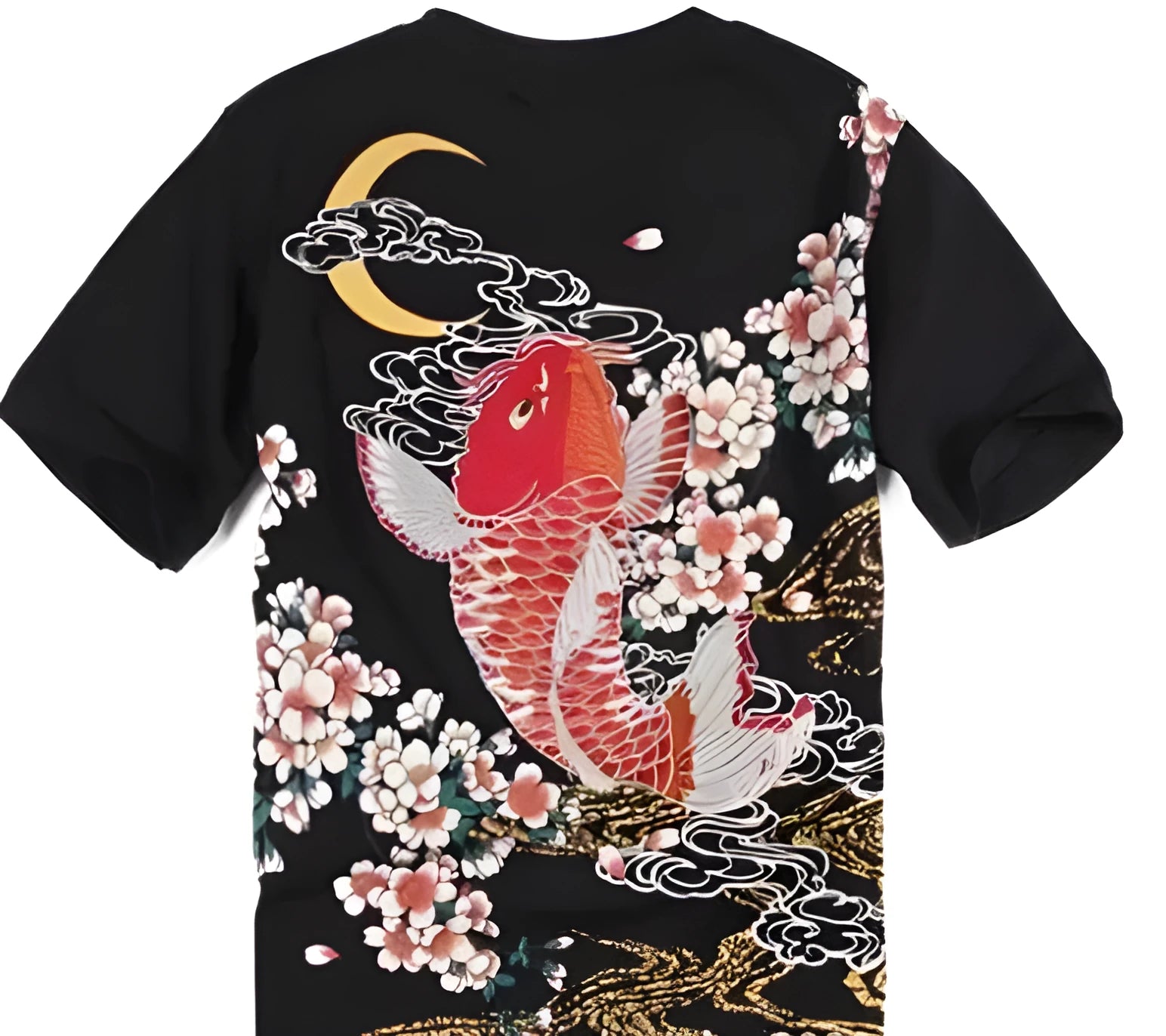 Black embroidered cotton t-shirt for casual wear available in sizes L M XL XXL