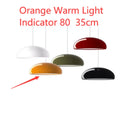 Danish iron restaurant pendant ceiling lamp with adjustable cord in orange, red, or white.