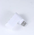 USB 2.0 hub with four ports and spinning colour design in black and white options