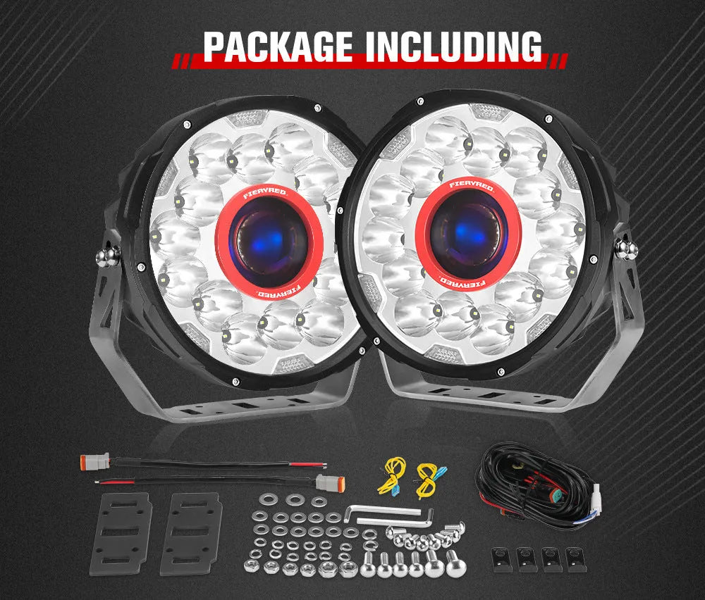 7-inch LED waterproof off-road vehicle retrofit lights pair