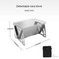 Large stainless steel folding barbecue oven with storage bag for outdoor cooking