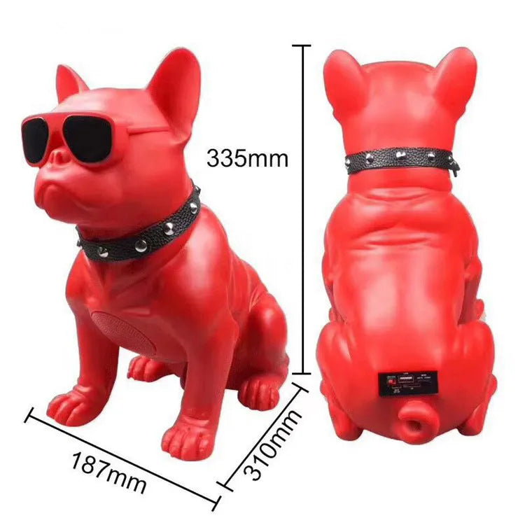 Mini Bluetooth speaker in black, red, or white, 5W output, 1500 mAh battery, sizes M10 21cm, M11 34cm, M12 13cm