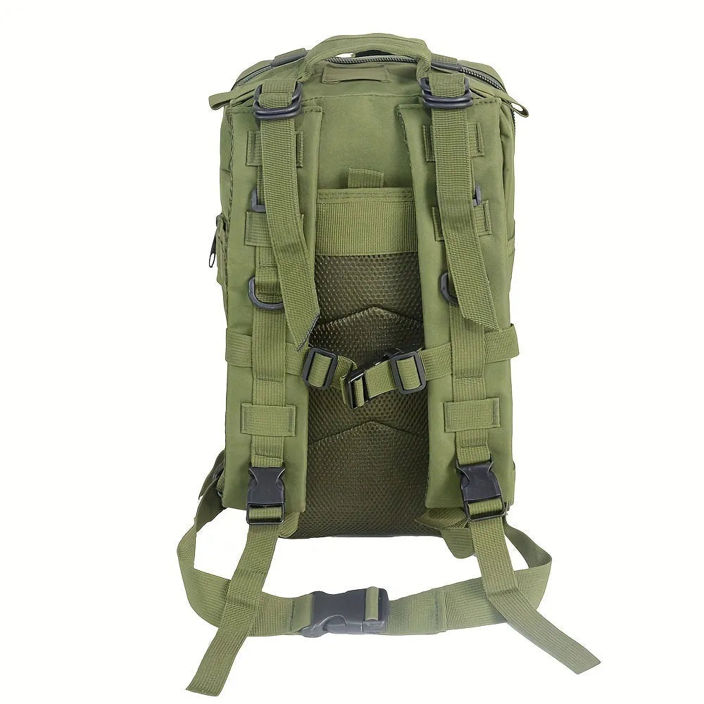 Double pull head camouflage outdoor backpack for men in PU material with multiple camo pattern options