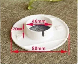 Plastic air conditioner hole sealing kit components including splits, plug caps, and tuyere panels