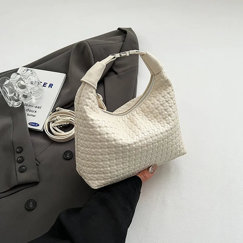 Soft PU messenger bag in urban simplicity style with document organiser interior