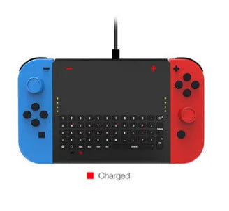 Black felt Nintendo Switch carrying pouch with game card slots and accessory compartments