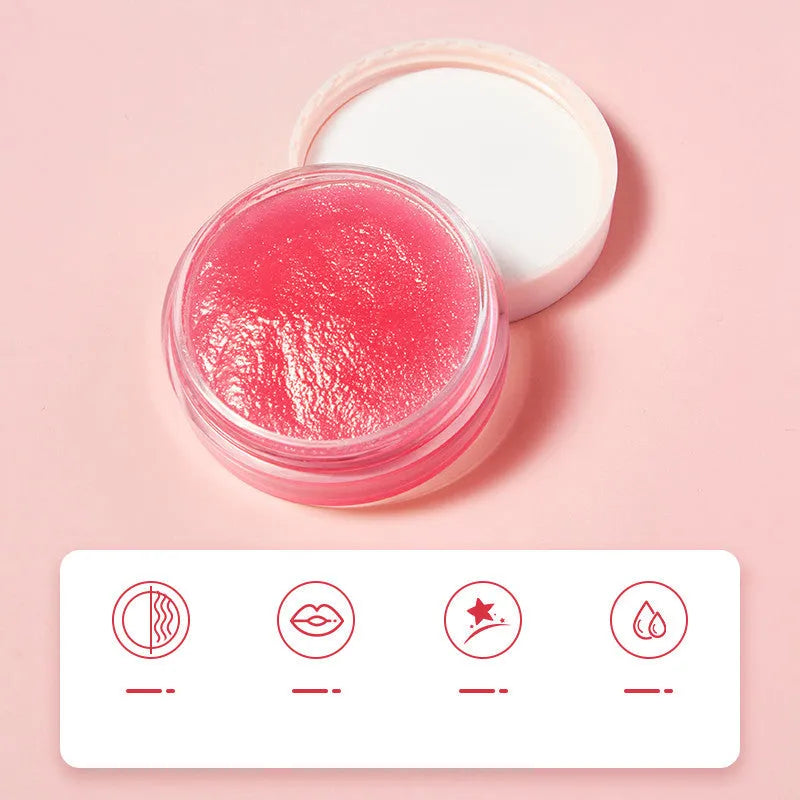 Honey Milk Soft Lip Scrub 8g in pink peach colour in a small pot with lid