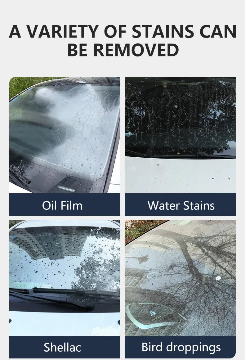 Glass Oil Film Remover Cleaning Cream paste container in 50ml 100ml or 200ml size for car and window glass