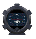 Car incline meter with altitude display showing slope angle, designed for off-road vehicle dashboard mounting OBD colour variant