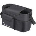 Black baby carriage bag in 300D snowflake material with pearl cotton, size 18 by 30 by 15 cm