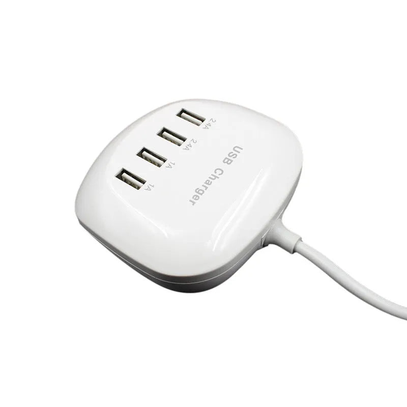 USB wall charger with EU and US plug style options for 220V mains sockets