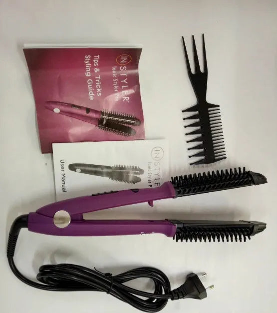 4 in 1 hair curler straightener and curling stick with 60W power ABS nylon construction EU US plug options