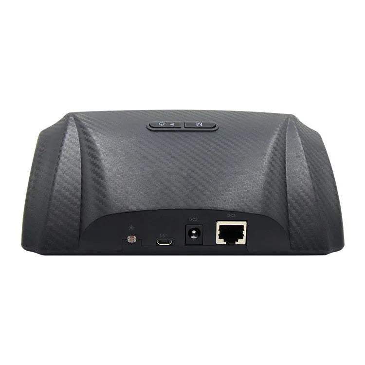 GPS GO 2 black car head-up display unit showing speed, angles, and compass on a colour LCD screen.