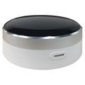 White infrared and RF dual-technology remote control with through-wall capability