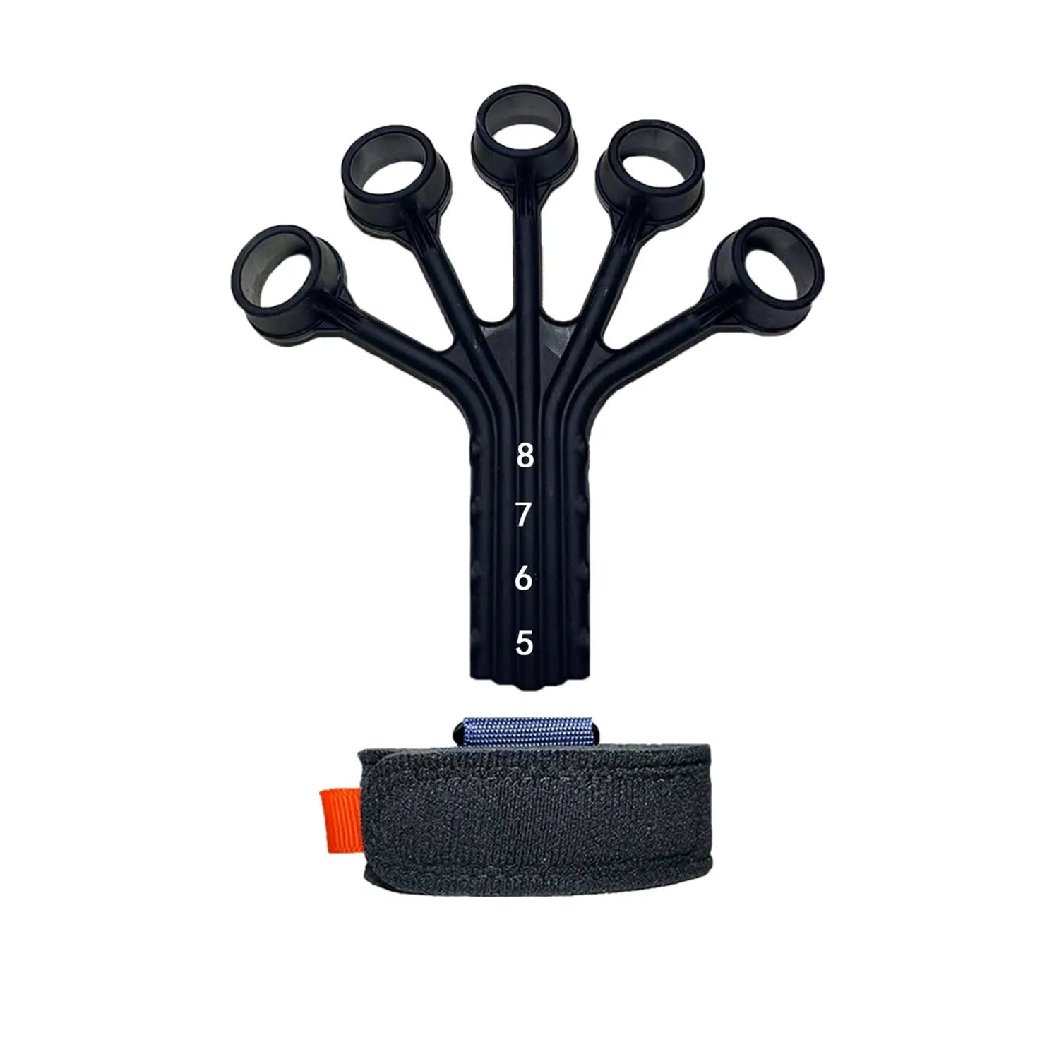 HLX silicone finger flexion extension trainer with puller and adjusting belt for hand rehabilitation