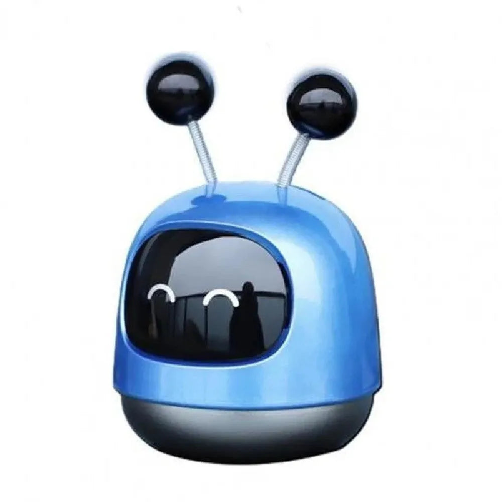 Robot-shaped car vent aromatherapy decoration with 40ml capacity in three flavour variants