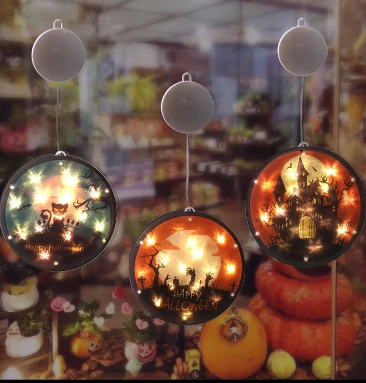 Halloween LED decoration lantern with PVC shell 160mm height IP44 rating