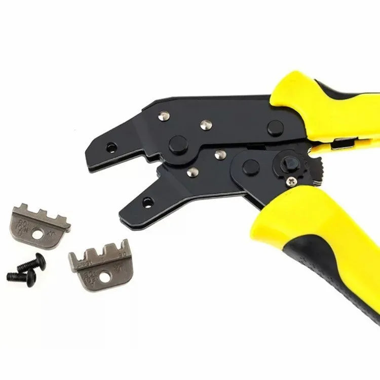 Multifunctional spring crimping pliers with PVC handle and 50# steel clamp head, 190mm length, 357g