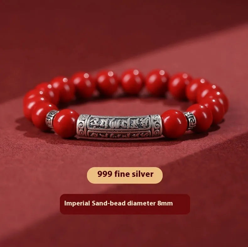Cinnabar sandstone bracelet with manual craftsmanship in Purple Gold Sand or Emperor Sandstone colours