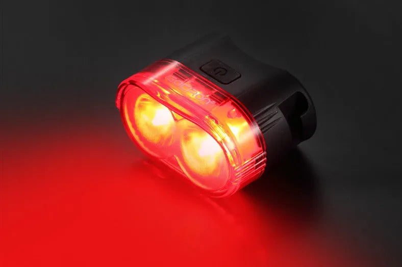 Bicycle LED light smart brake version red colour seatpost mount broken wind clip