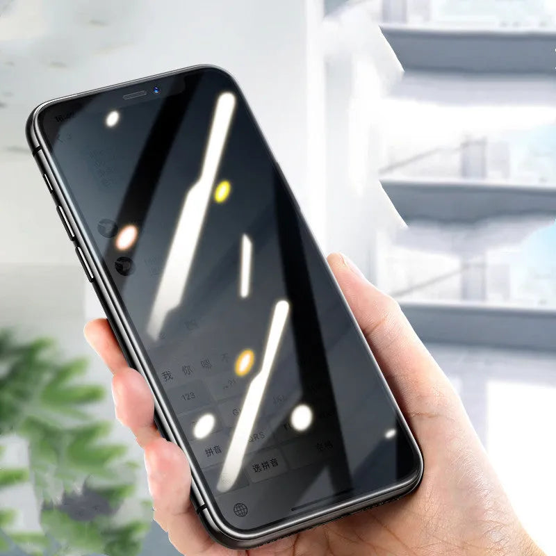 iPhone tempered glass screen protector with anti-reflective anti-fingerprint HD clarity