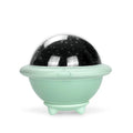 UFO-shaped plastic starry sky projection night light in green, pink or white colour.