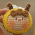 Handmade crocheted bee colonies for woolen dolls in plush with pendant decoration