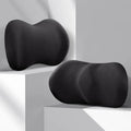Car seat headrest pillow and lumbar support cushion set in one of five colour options
