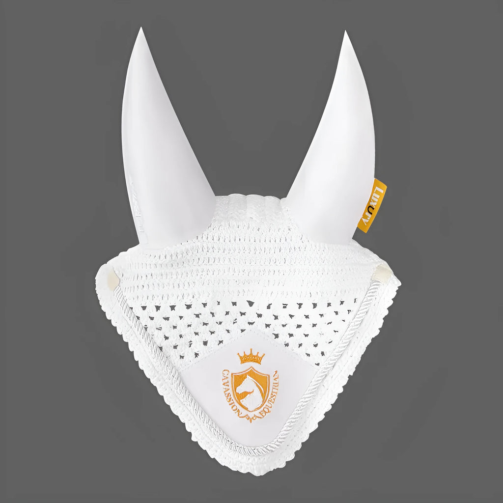 Horse earmuffs for mosquito protection – equestrian head protective gear in multiple colours