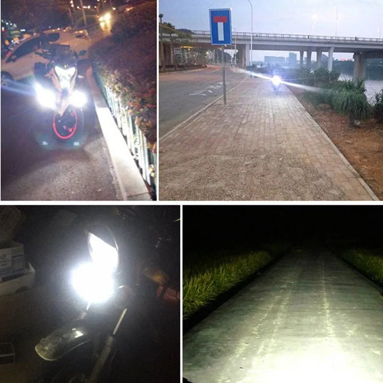 Black 9W LED car dome light with 10-30V range, single-row 2525 light source and 10000-hour life rating.