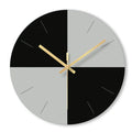 Tempered glass transparent wall clock with silent movement showing minimalist design on white wall