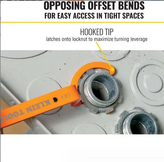 Crescent magnetic suction wrench catheter locking three-piece spanner set in orange, grey, and black.