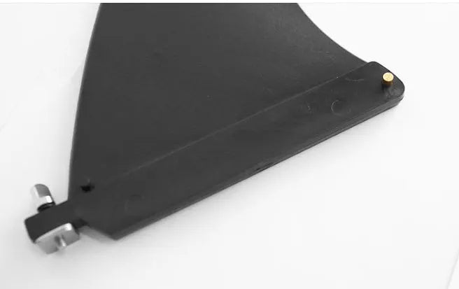 SUP paddle with removable fish fins attached, model YQ310, plastic construction.