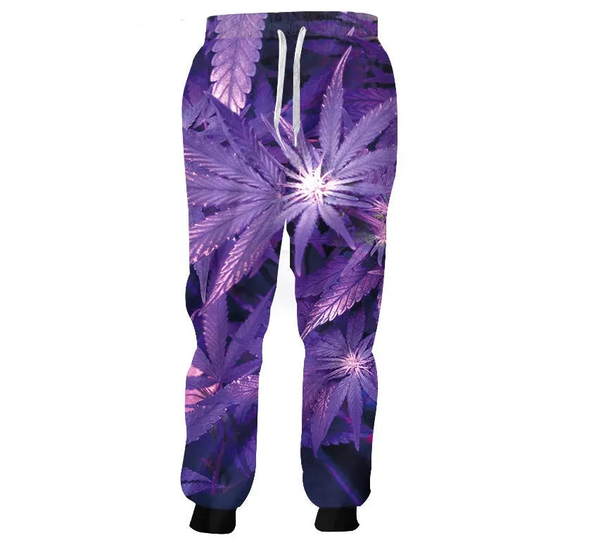 Men's loose fit cotton spandex joggers with elastic waist and side pockets in hip hop style
