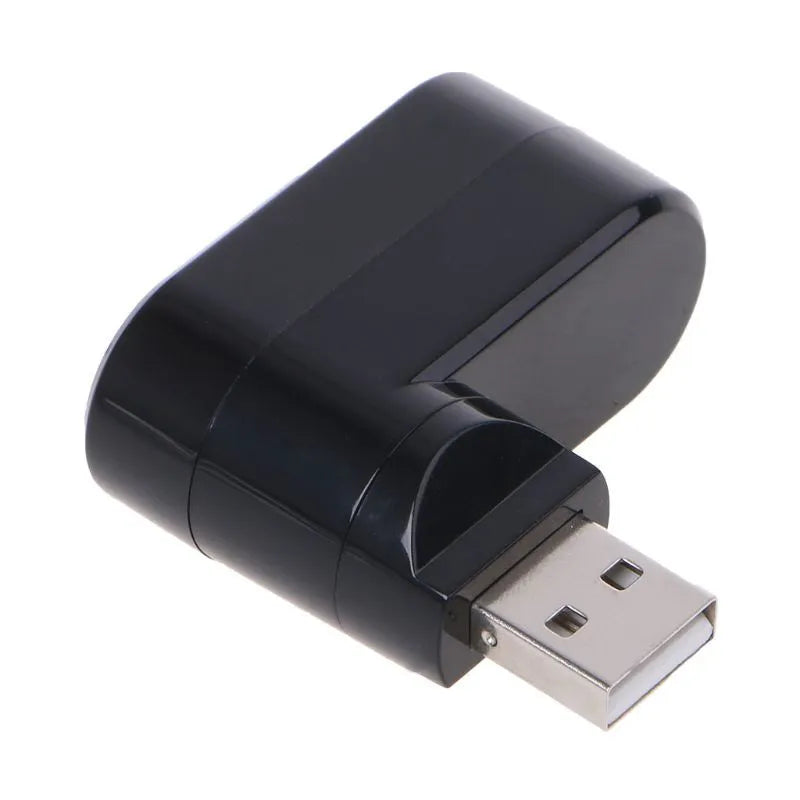 Notebook expansion multi-port splitter converter USB hub in black ABS housing