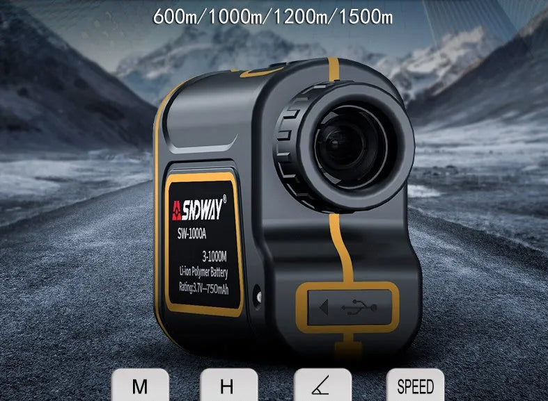 Handheld laser range finder telescope with distance speed and angle measurement