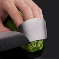 Stainless steel finger guard for kitchen vegetable cutting safety