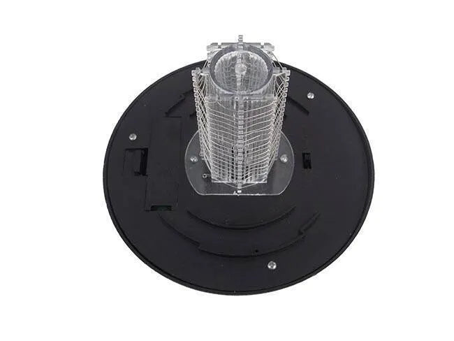 Black solar insect killing lamp with UV light for garden mosquito control