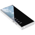 20000mAh power bank with LCD display showing battery percentage and dual USB charging ports