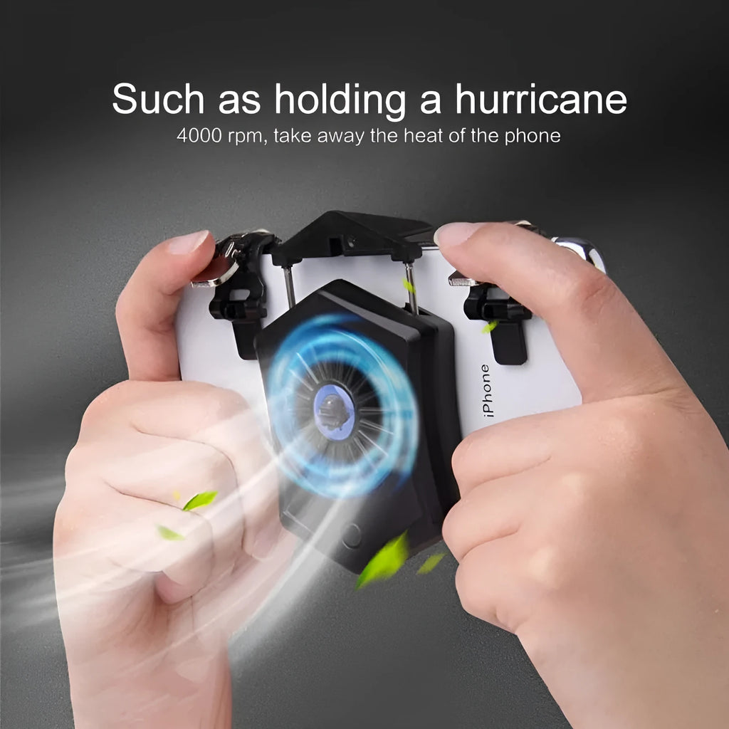 Black and white USB mobile phone radiator cooling fan for gaming accessories