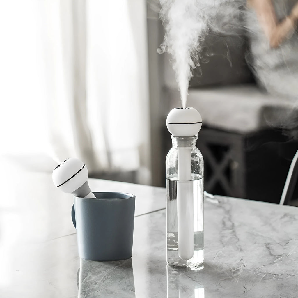 Magic wand USB humidifier columnar design with 1 litre water tank