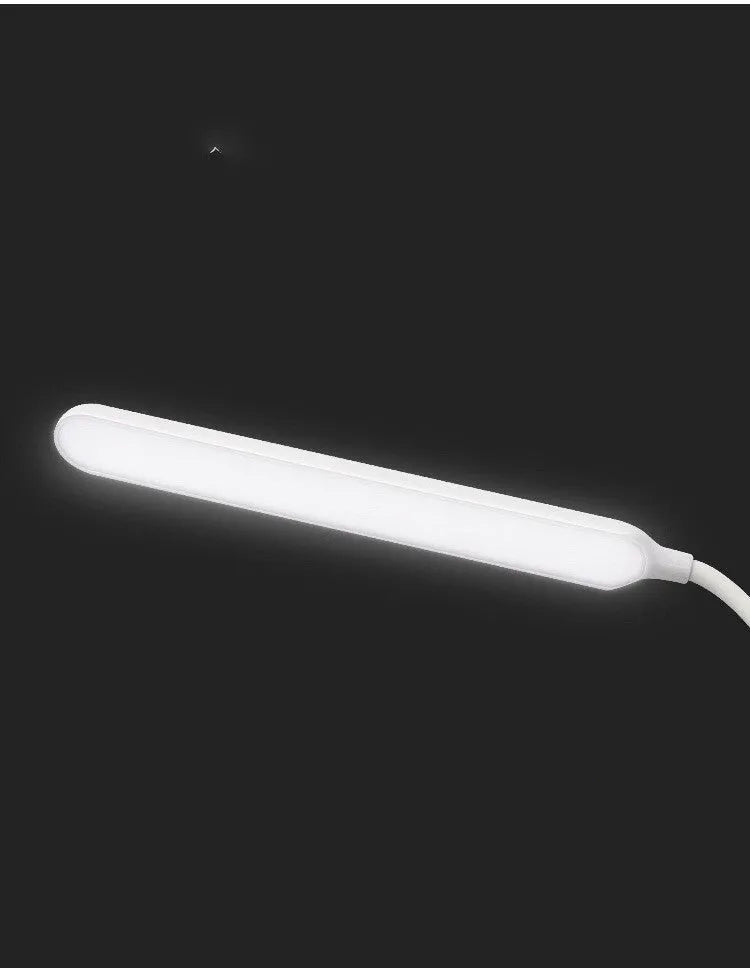 LED eye lamp with touch switch modern simple design plastic lampshade white colour