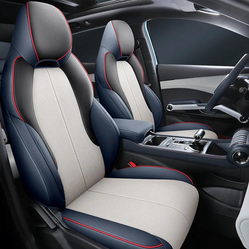 Yuan PLUS car seat cushion cover in a choice of five colours and two editions.