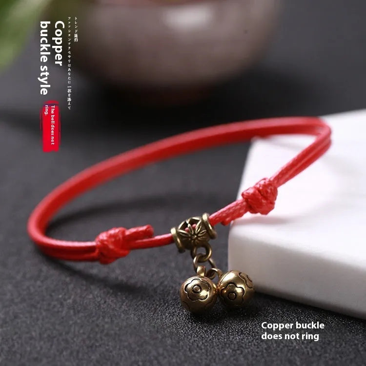 Small dog nylon rope collar with brass bell or buckle option in black, red, or coffee colour.