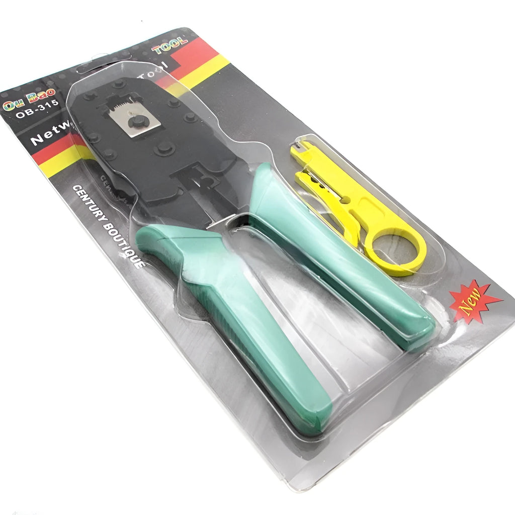 SZ-315 multifunctional network cable pliers with rubber handle measuring 160mm length for RJ45 and phone wire crimping