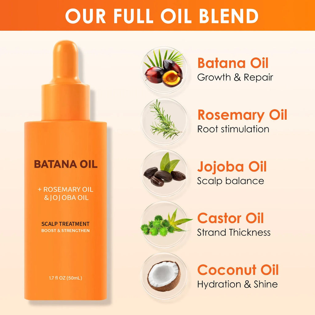 Batana hair care supple hair repair dry oil 60ml white bottle for damaged and frizzy hair treatment