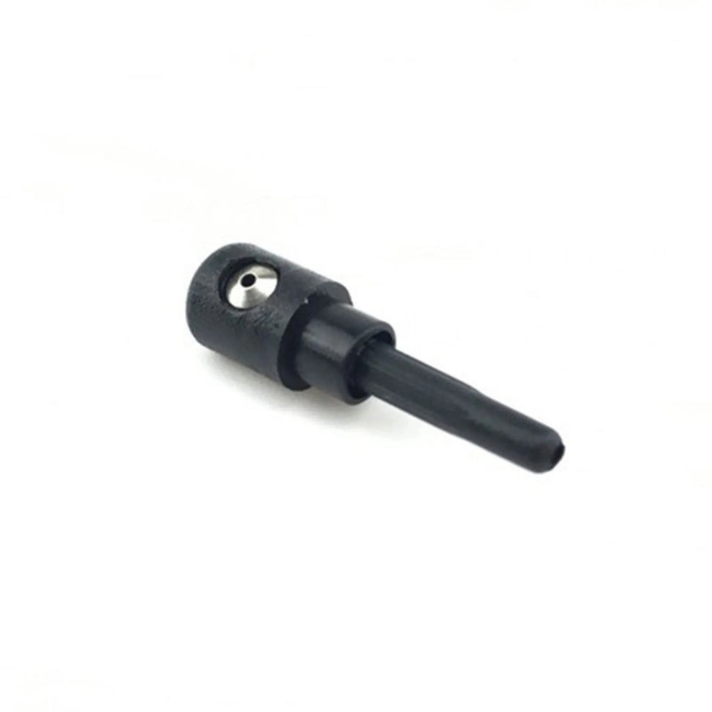 Black plastic rear wiper cover nozzle for Volkswagen Tiguan and Golf models.